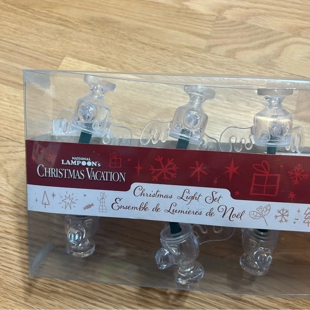 National Lampoon’s Christmas Vacation Moose Mug String Lights NEW Clear